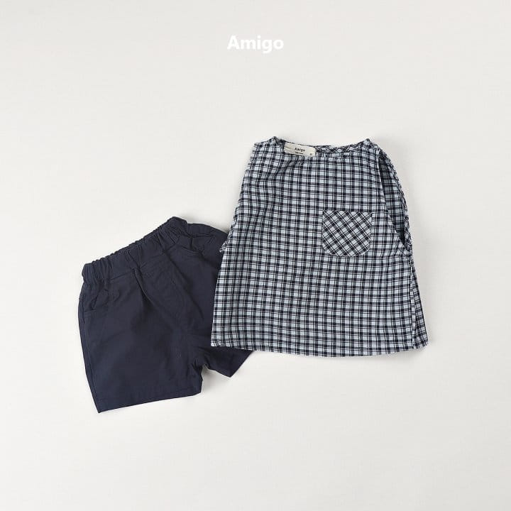 Amigo - Korean Children Fashion - #stylishchildhood - Double Check Sleeveless Tee - 9