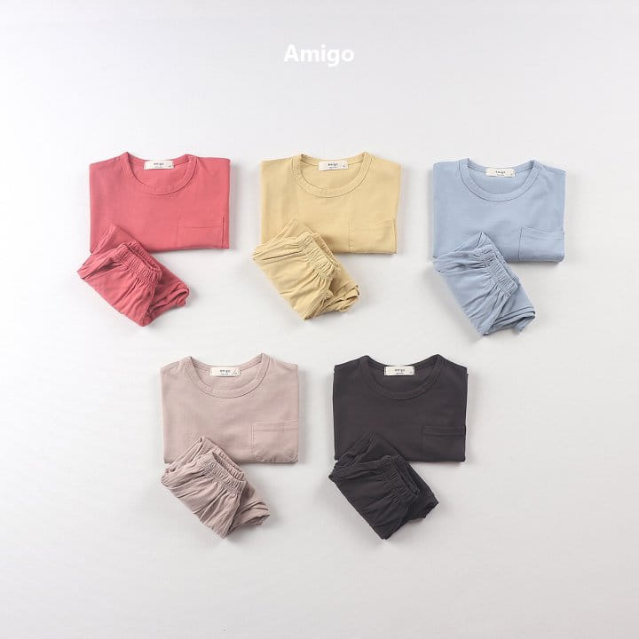 Amigo - Korean Children Fashion - #stylishchildhood - Melbern  Top bottom Set - 6