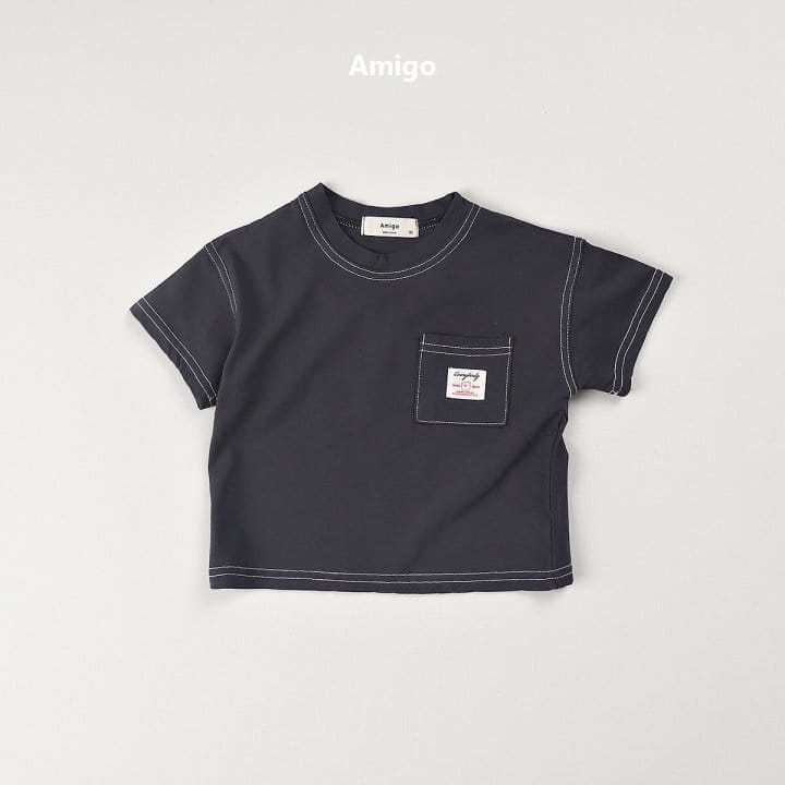 Amigo - Korean Children Fashion - #toddlerclothing - Bear Label Tee - 4