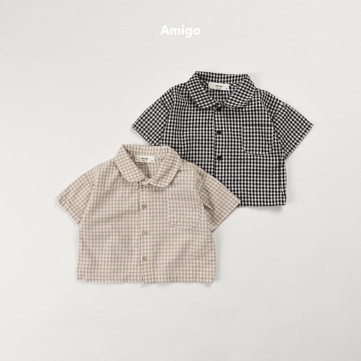Amigo - Korean Children Fashion - #stylishchildhood - Gobang Check Shirt - 2