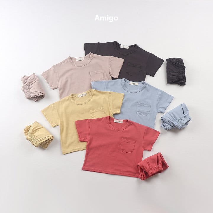 Amigo - Korean Children Fashion - #toddlerclothing - Melbern  Top bottom Set - 5