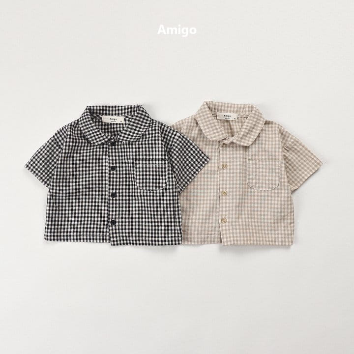 Amigo - Korean Children Fashion - #toddlerclothing - Gobang Check Shirt