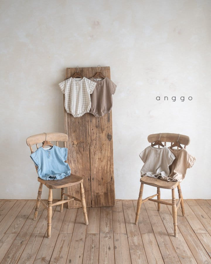 Anggo - Korean Baby Fashion - #babygirlfashion - Pie Denim Button Romper - 2