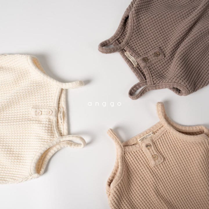 Anggo - Korean Baby Fashion - #babywear - Croiffle Sleeveless Romper - 5