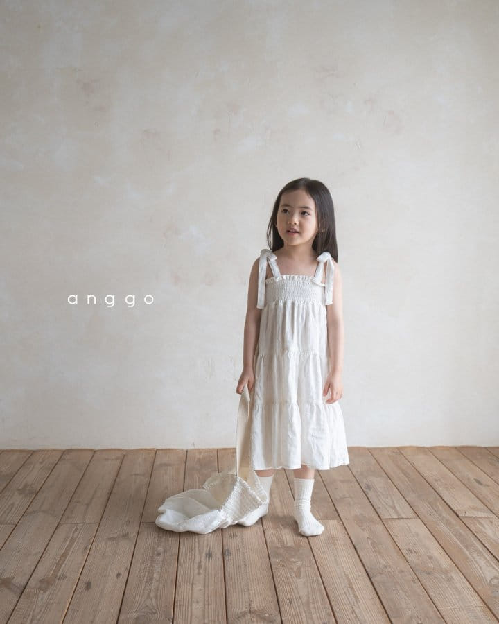 Anggo - Korean Children Fashion - #childofig - Latte One-Piece - 5