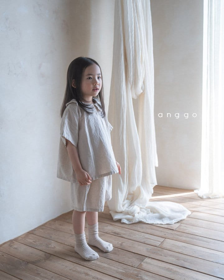 Anggo - Korean Children Fashion - #childofig - Cinnamon Top Bottom Set - 3