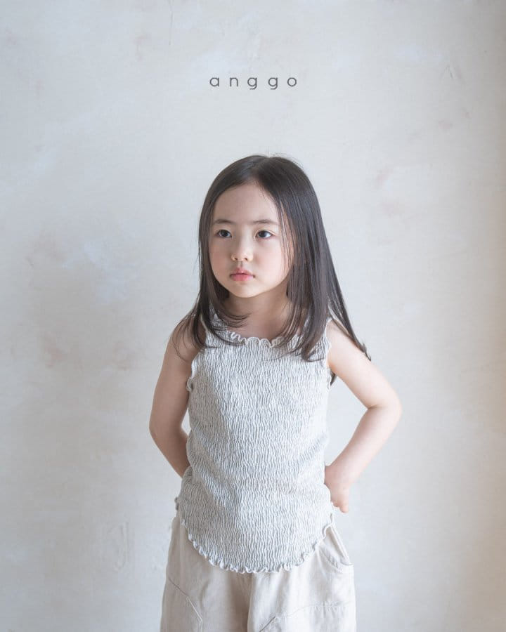 Anggo - Korean Children Fashion - #childofig - Marshmallow Sleeveless Tee - 6