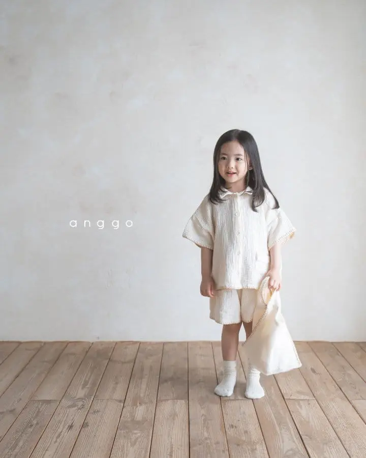 Anggo - Korean Children Fashion - #childrensboutique - Muffin Top Bottom Set - 5