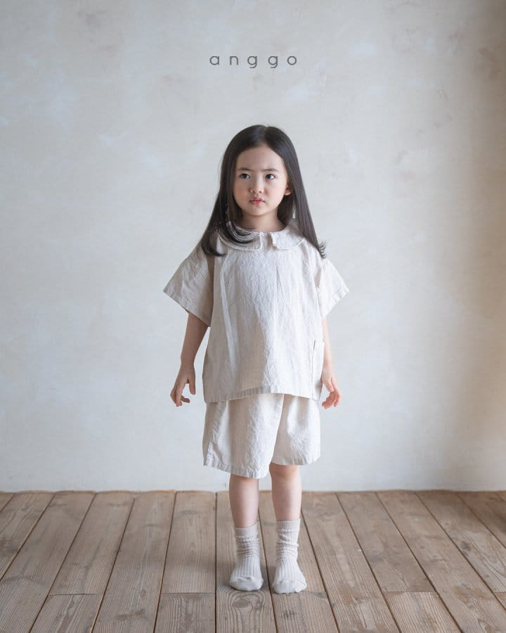 Anggo - Korean Children Fashion - #childofig - Cinnamon Top Bottom Set - 4