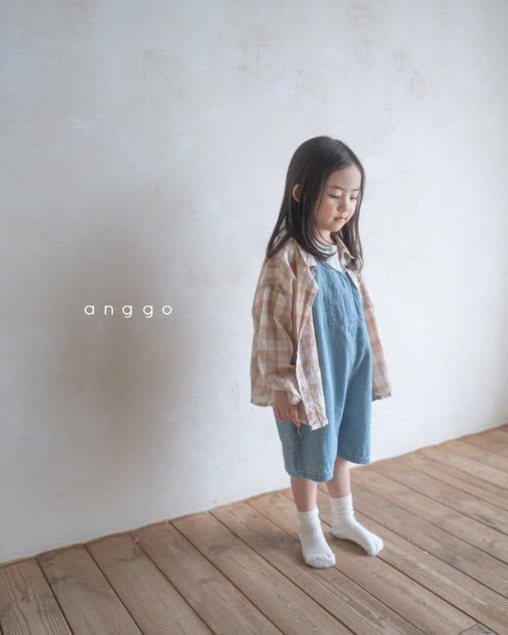 Anggo - Korean Children Fashion - #designkidswear - Brownie Denim Overalls  - 4