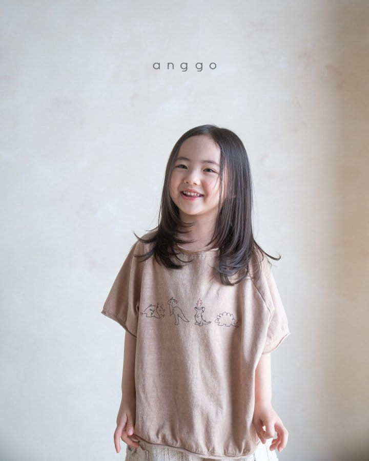 Anggo - Korean Children Fashion - #kidsshorts - Dino Tee