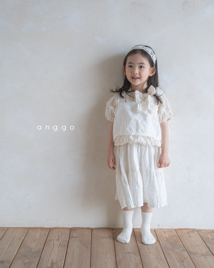 Anggo - Korean Children Fashion - #kidsstore - Cream Bustier - 5