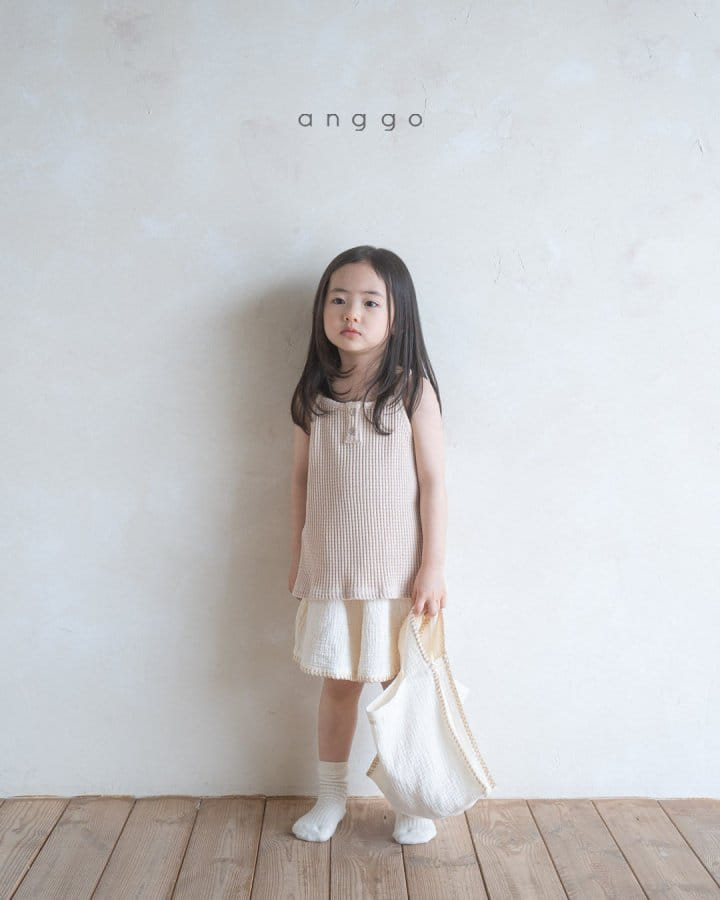 Anggo - Korean Children Fashion - #kidsstore - Croiffle Sleeveless Tee