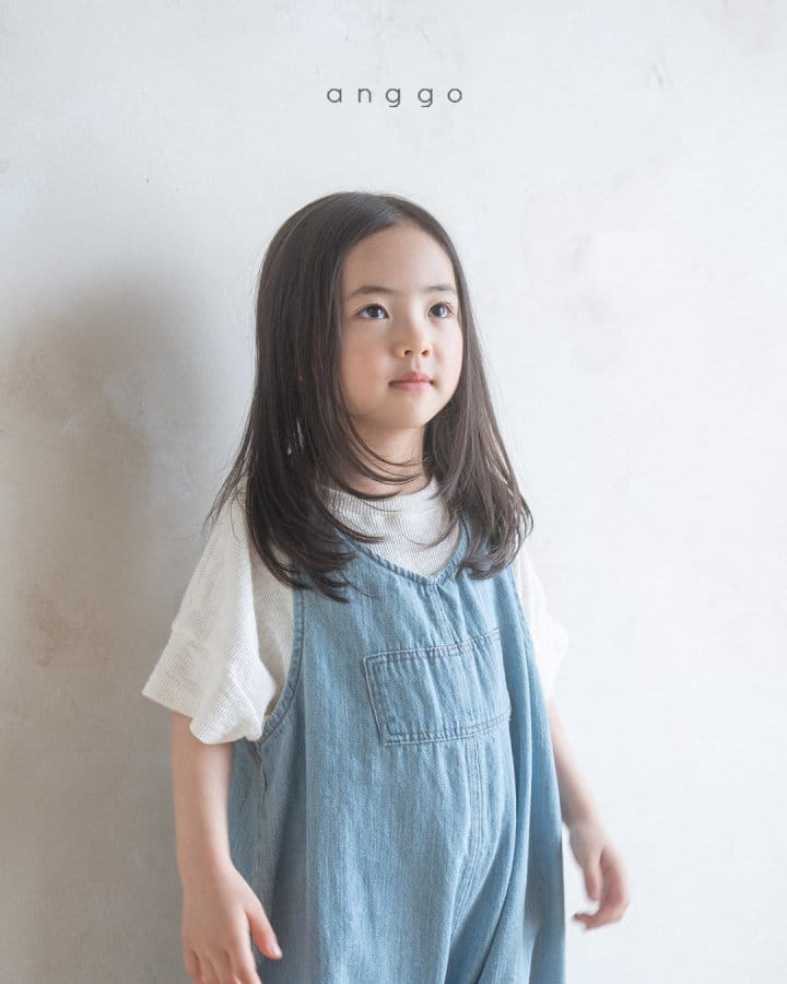 Anggo - Korean Children Fashion - #kidzfashiontrend - Brownie Denim Overalls  - 8