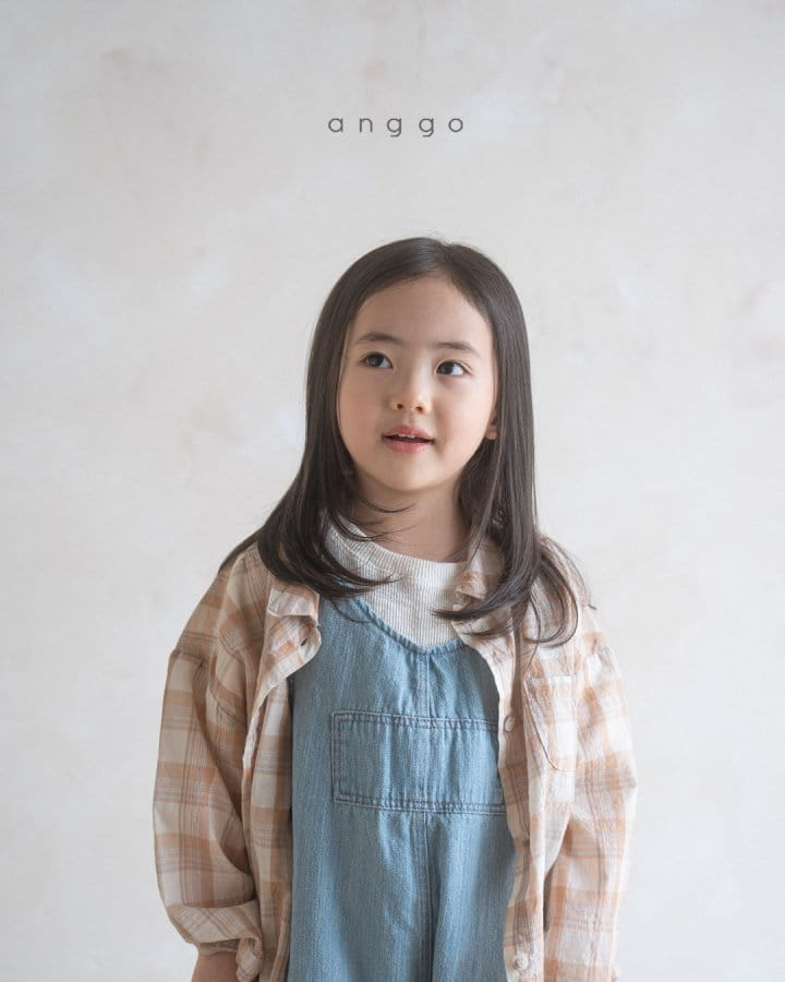 Anggo - Korean Children Fashion - #magicofchildhood - Brownie Denim Overalls  - 11