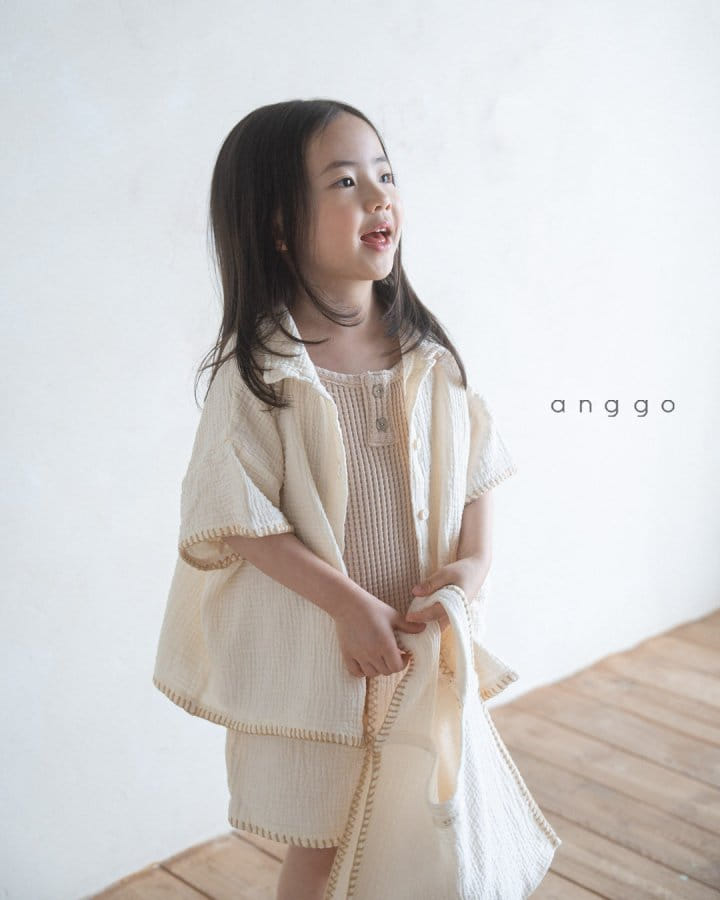 Anggo - Korean Children Fashion - #minifashionista - Croiffle Sleeveless Tee - 6