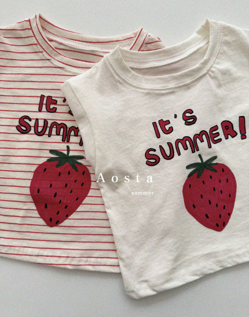 Aosta - Korean Children Fashion - #childofig - Strawberry Tee - 2