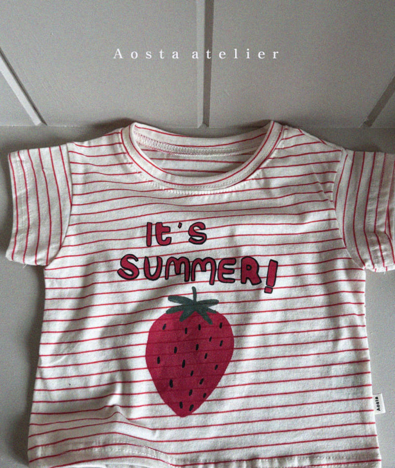 Aosta - Korean Children Fashion - #childofig - Strawberry Tee - 3