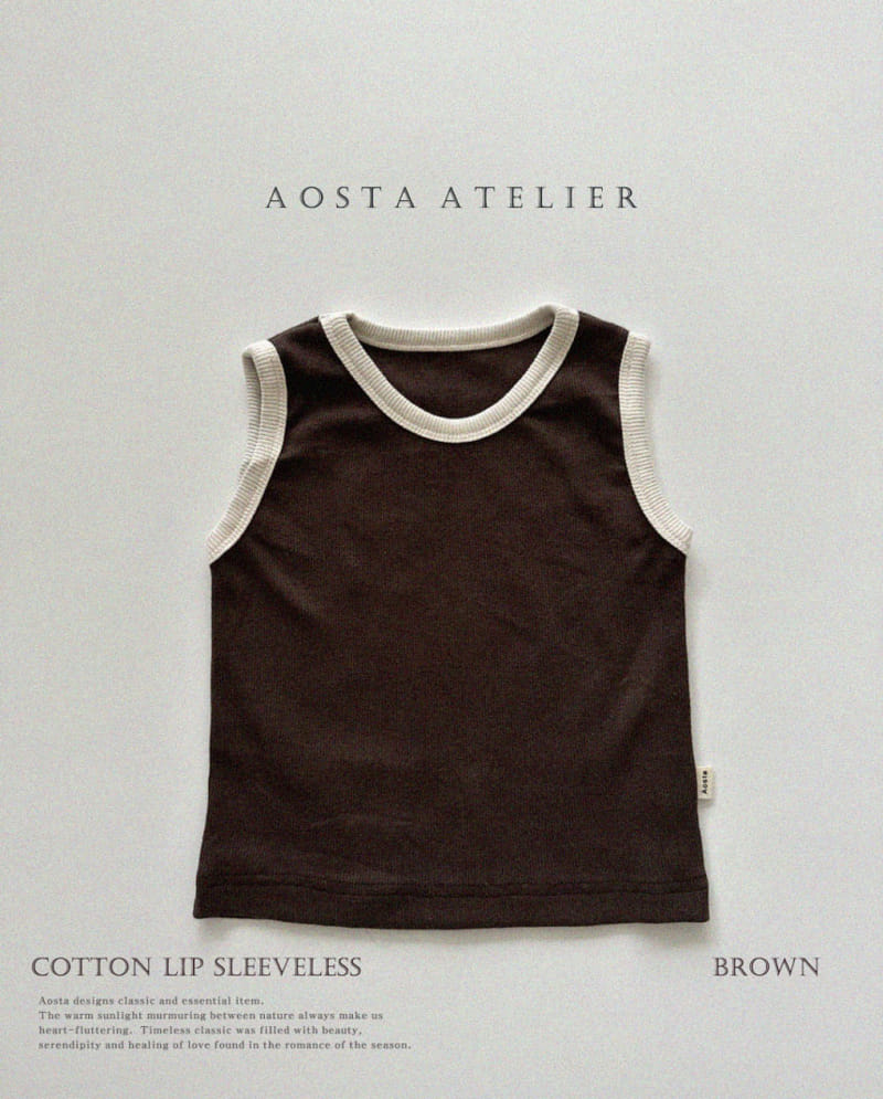 Aosta - Korean Children Fashion - #designkidswear - Rib Sleeveless Tee - 7