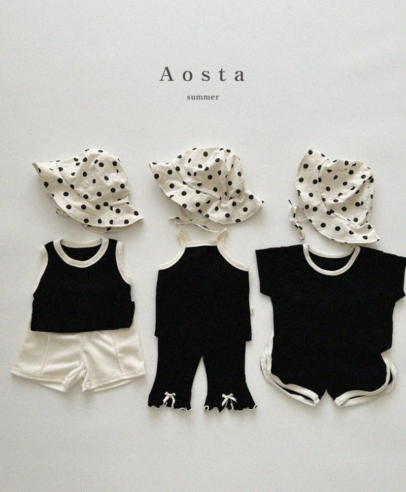 Aosta - Korean Children Fashion - #designkidswear - Rib String Sleeveless Tee - 5
