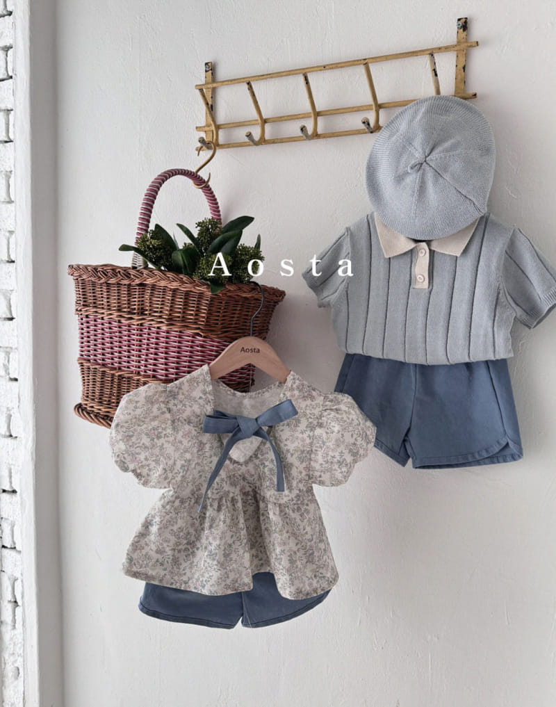 Aosta - Korean Children Fashion - #designkidswear - Gentle Knit Collar Tee - 9