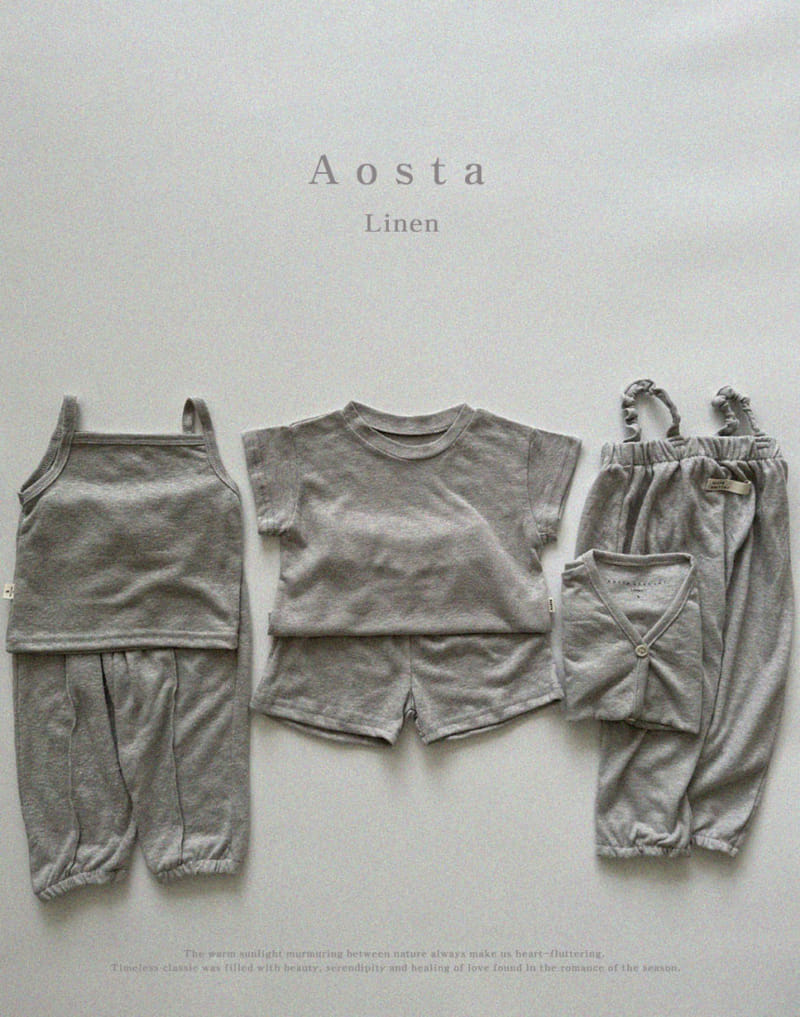Aosta - Korean Children Fashion - #discoveringself - Linen Sleeveless Tee - 7