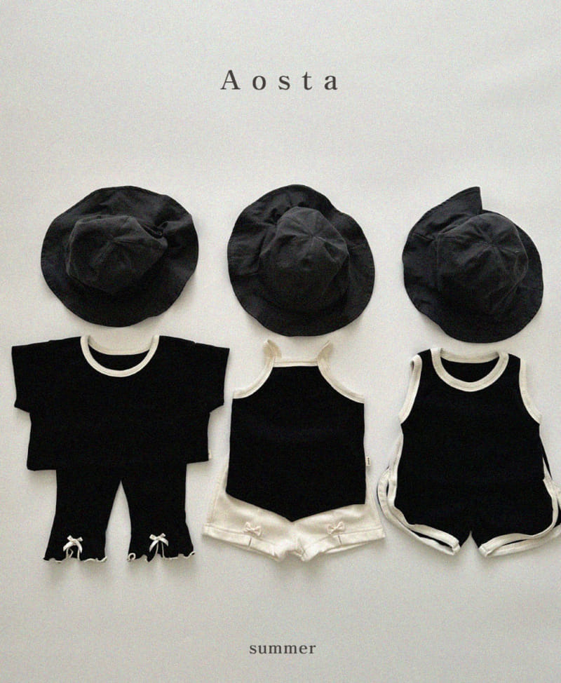 Aosta - Korean Children Fashion - #discoveringself - Rib String Sleeveless Tee - 6