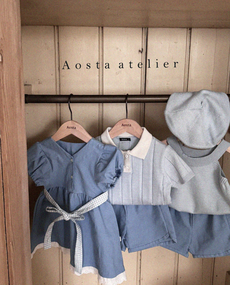 Aosta - Korean Children Fashion - #discoveringself - Gentle Knit Collar Tee - 10