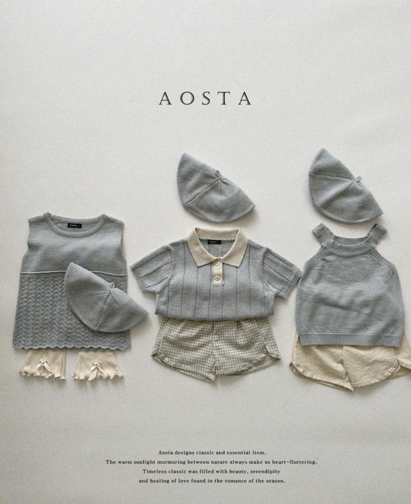 Aosta - Korean Children Fashion - #fashionkids - Gentle Knit Collar Tee - 11