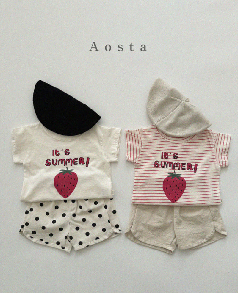 Aosta - Korean Children Fashion - #fashionkids - Strawberry Tee - 7
