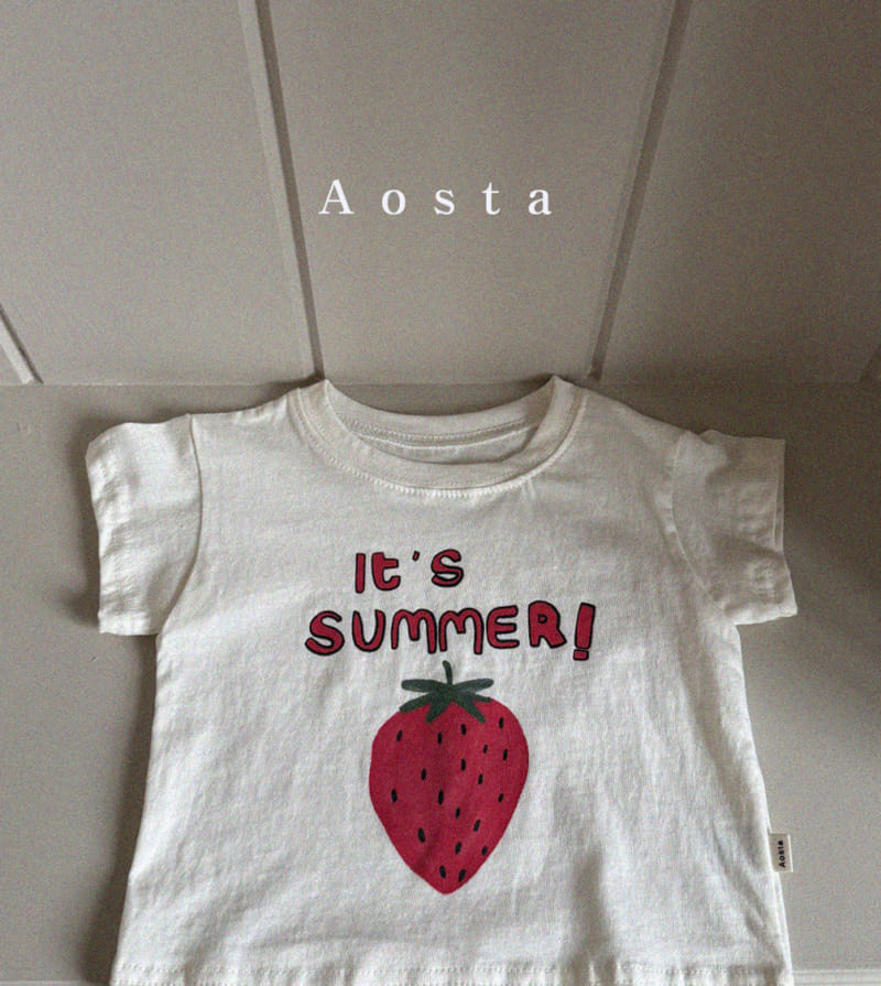 Aosta - Korean Children Fashion - #kidsshorts - Strawberry Tee - 8