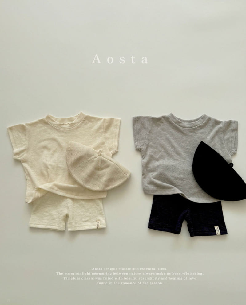Aosta - Korean Children Fashion - #kidsstore - Linen Tee - 9