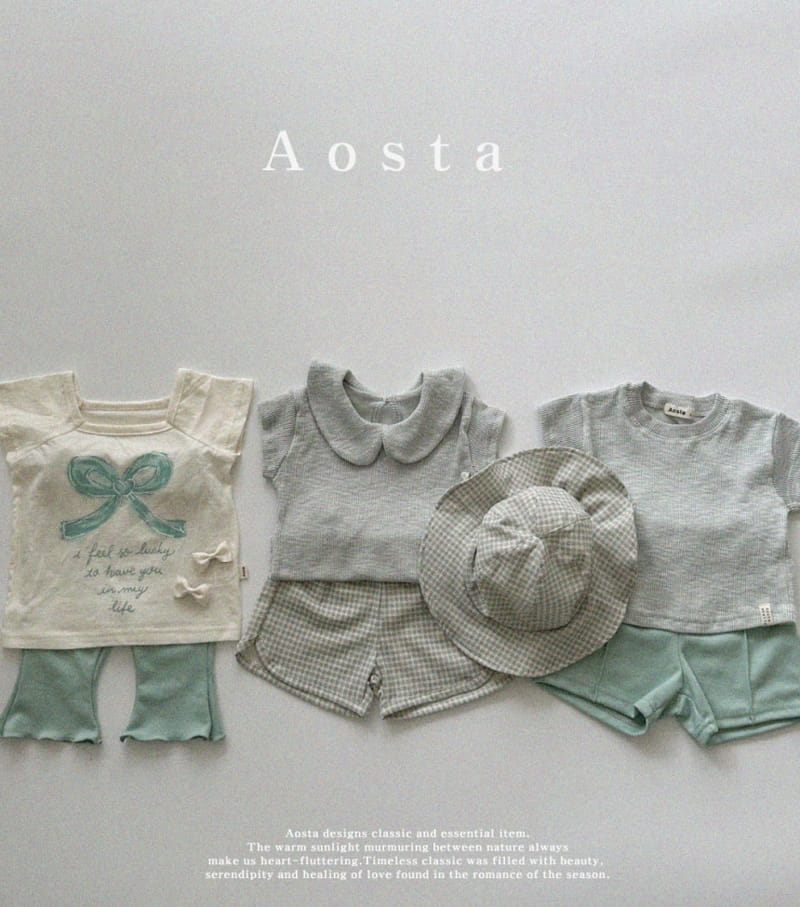 Aosta - Korean Children Fashion - #kidzfashiontrend - Round Collar Tee - 7