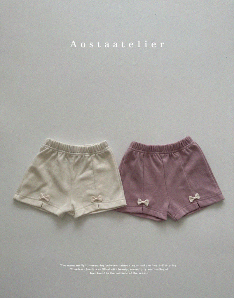 Aosta - Korean Children Fashion - #littlefashionista - Ribbon Shorts