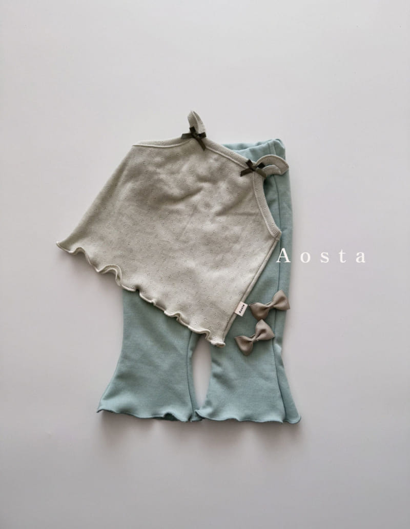 Aosta - Korean Children Fashion - #littlefashionista - Eyelet Sleeveless Tee - 10