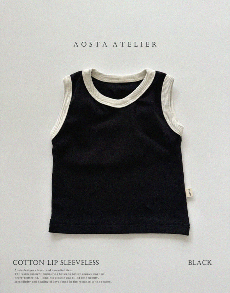 Aosta - Korean Children Fashion - #prettylittlegirls - Rib Sleeveless Tee - 3