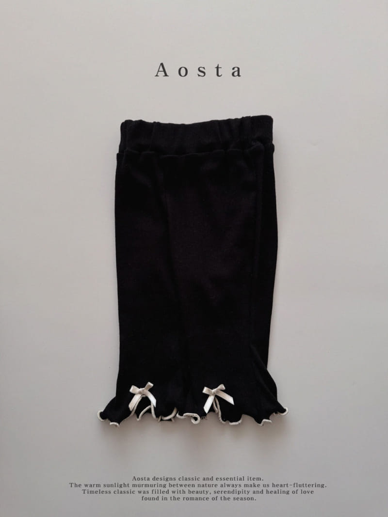 Aosta - Korean Children Fashion - #prettylittlegirls - Ribbon Pants - 5