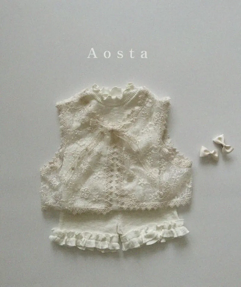 Aosta - Korean Children Fashion - #prettylittlegirls - Lace Vest - 8