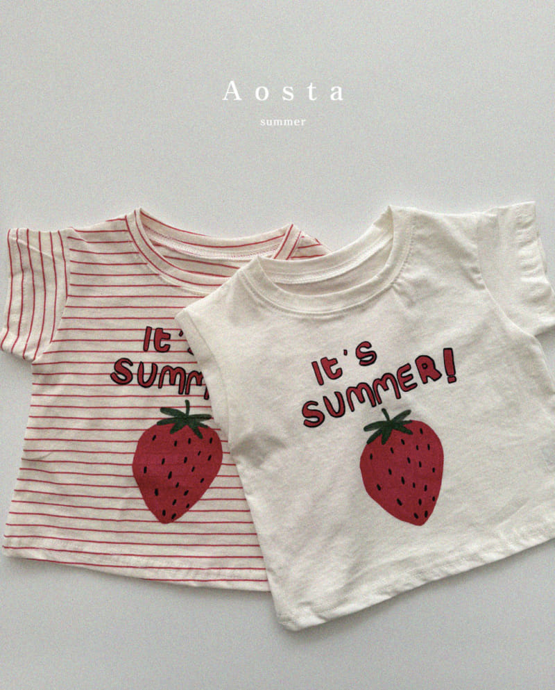 Aosta - Korean Children Fashion - #prettylittlegirls - Strawberry Tee