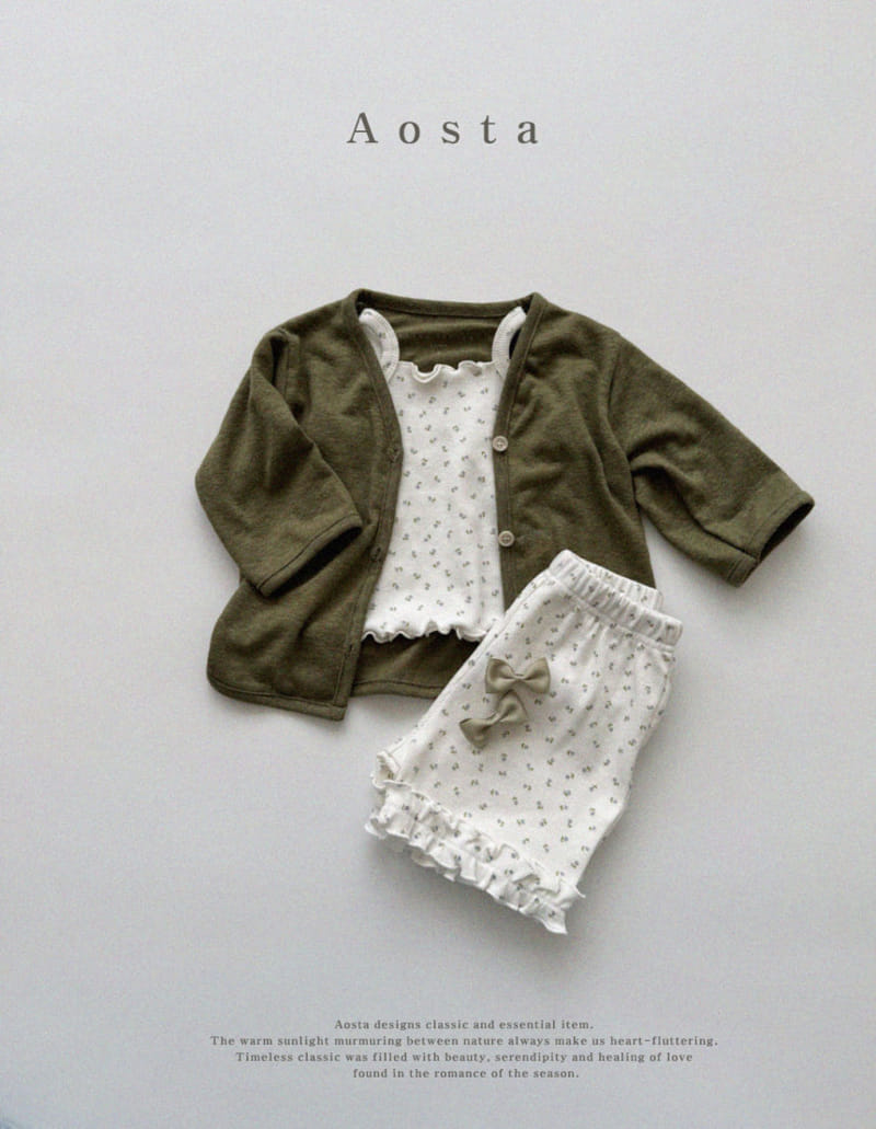 Aosta - Korean Children Fashion - #prettylittlegirls - Camellia Frill Pants - 10