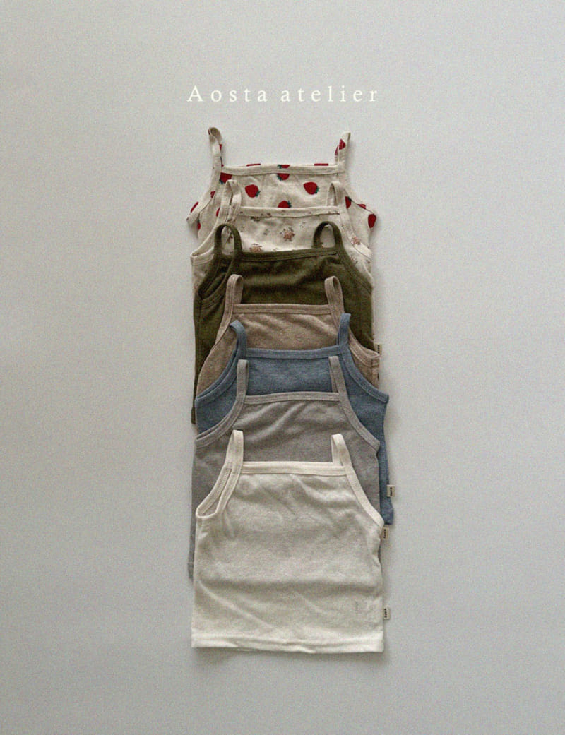 Aosta - Korean Children Fashion - #toddlerclothing - Linen Sleeveless Tee - 2