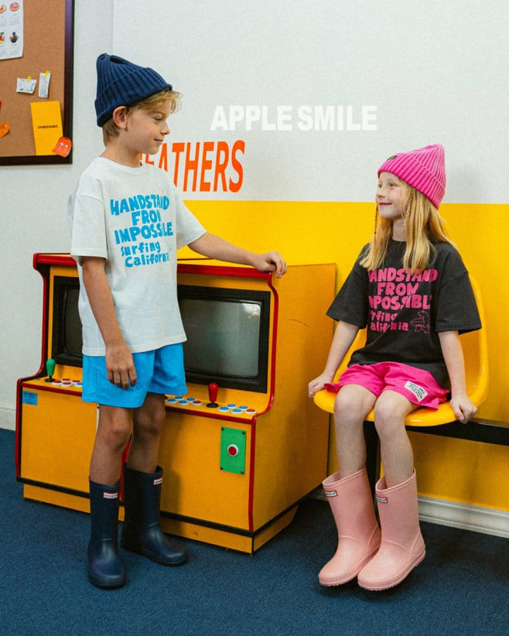 Apple Smile - Korean Children Fashion - #childofig - Surfing Bear Tee - 7