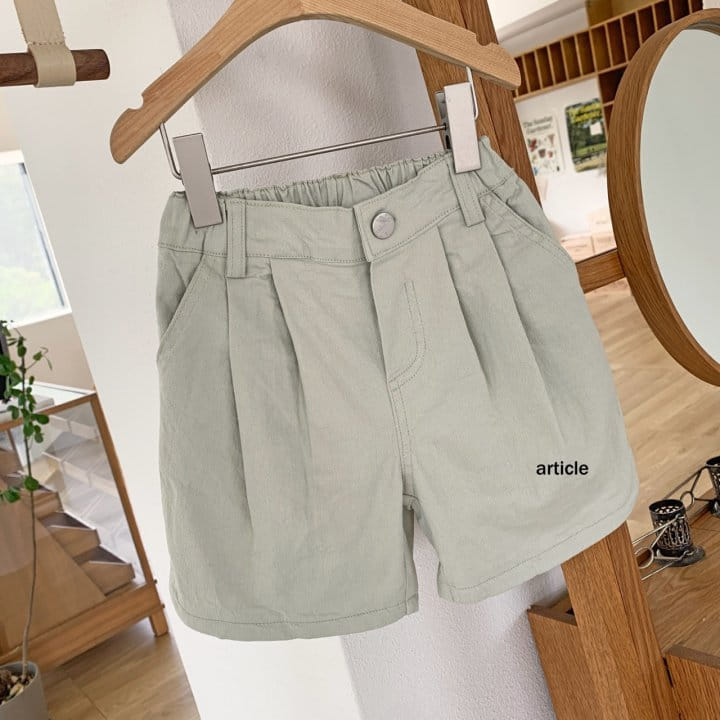 Article - Korean Children Fashion - #littlefashionista - Mug Two Tuck Shorts - 3