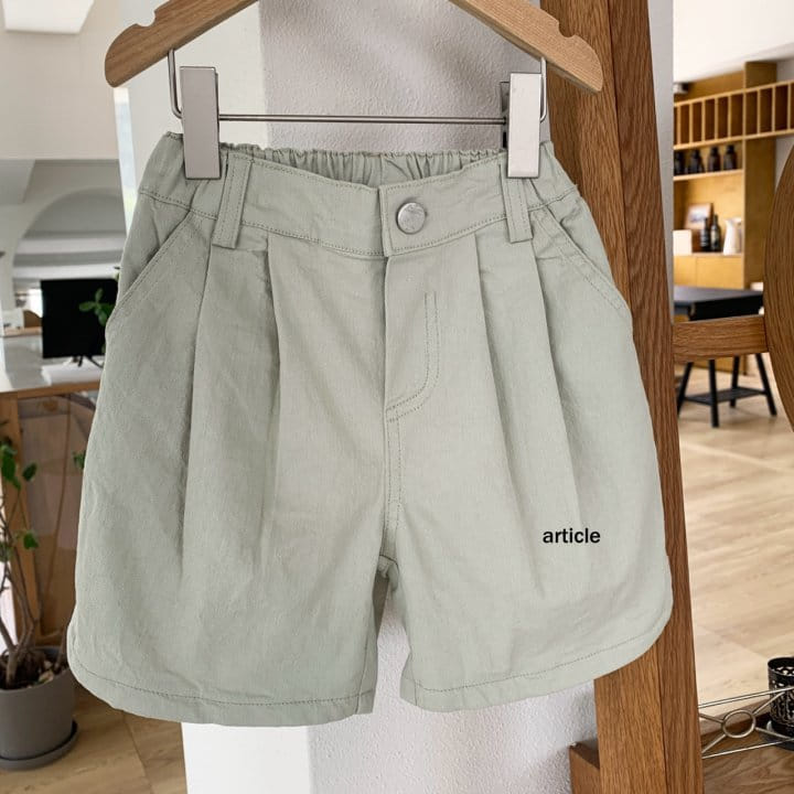 Article - Korean Children Fashion - #minifashionista - Mug Two Tuck Shorts - 5