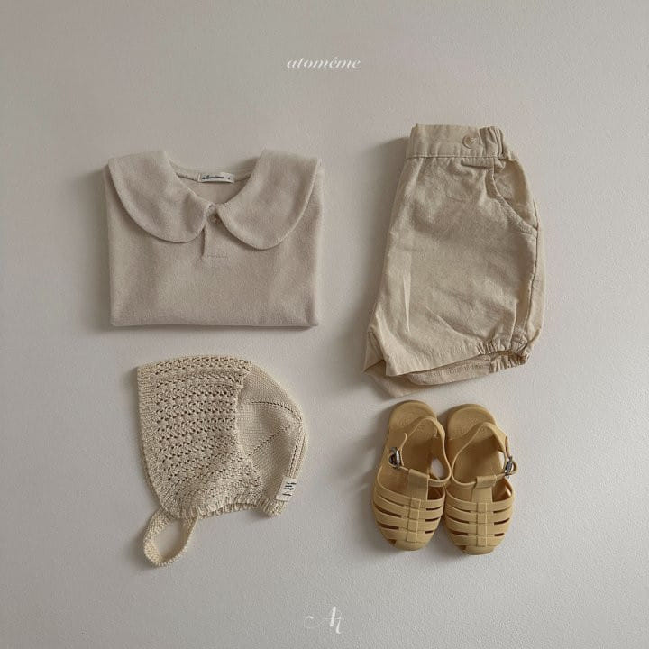 Atomeme - Korean Baby Fashion - #babyboutique - Curve Terry Short Sleeve Tee - 9