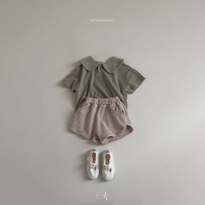 Atomeme - Korean Baby Fashion - #babyclothing - Curve Terry Short Sleeve Tee - 11