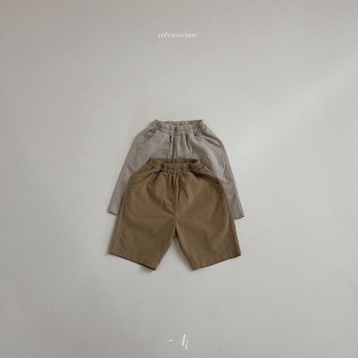 Atomeme - Korean Baby Fashion - #babyoutfit - Lemon Cropped Shorts - 2