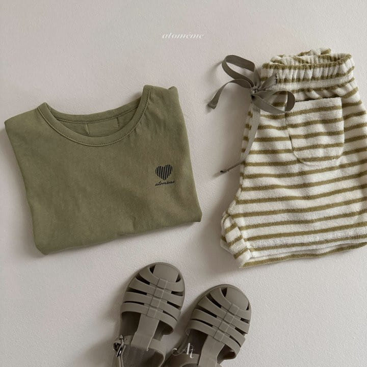 Atomeme - Korean Baby Fashion - #babywear - Line Terry Shorts - 10