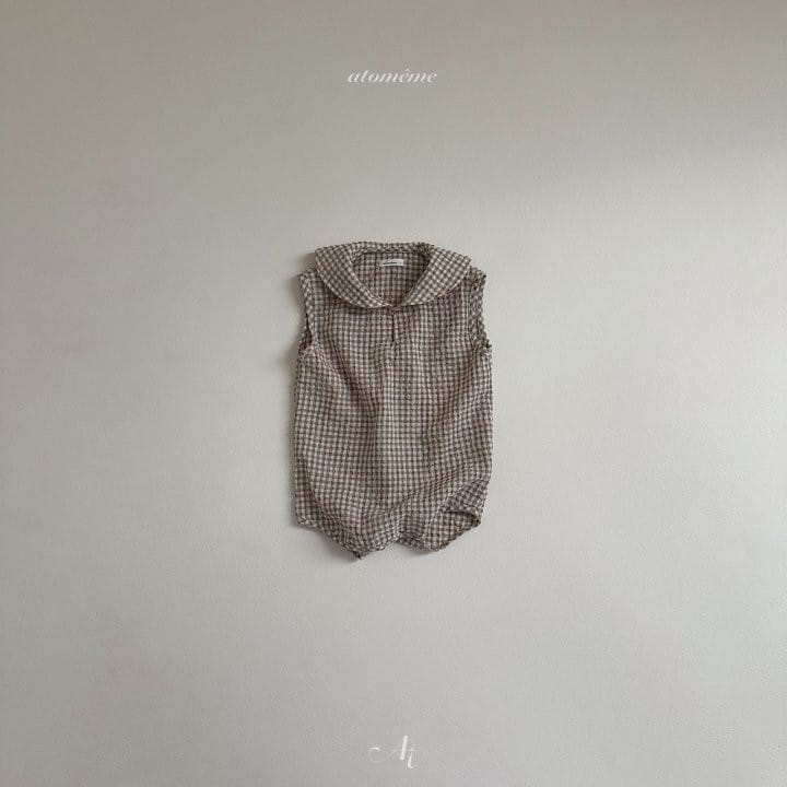 Atomeme - Korean Baby Fashion - #onlinebabyboutique - Round Collar Body Suit - 3