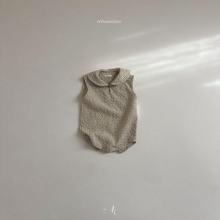 Atomeme - Korean Baby Fashion - #onlinebabyboutique - Round Collar Body Suit - 4